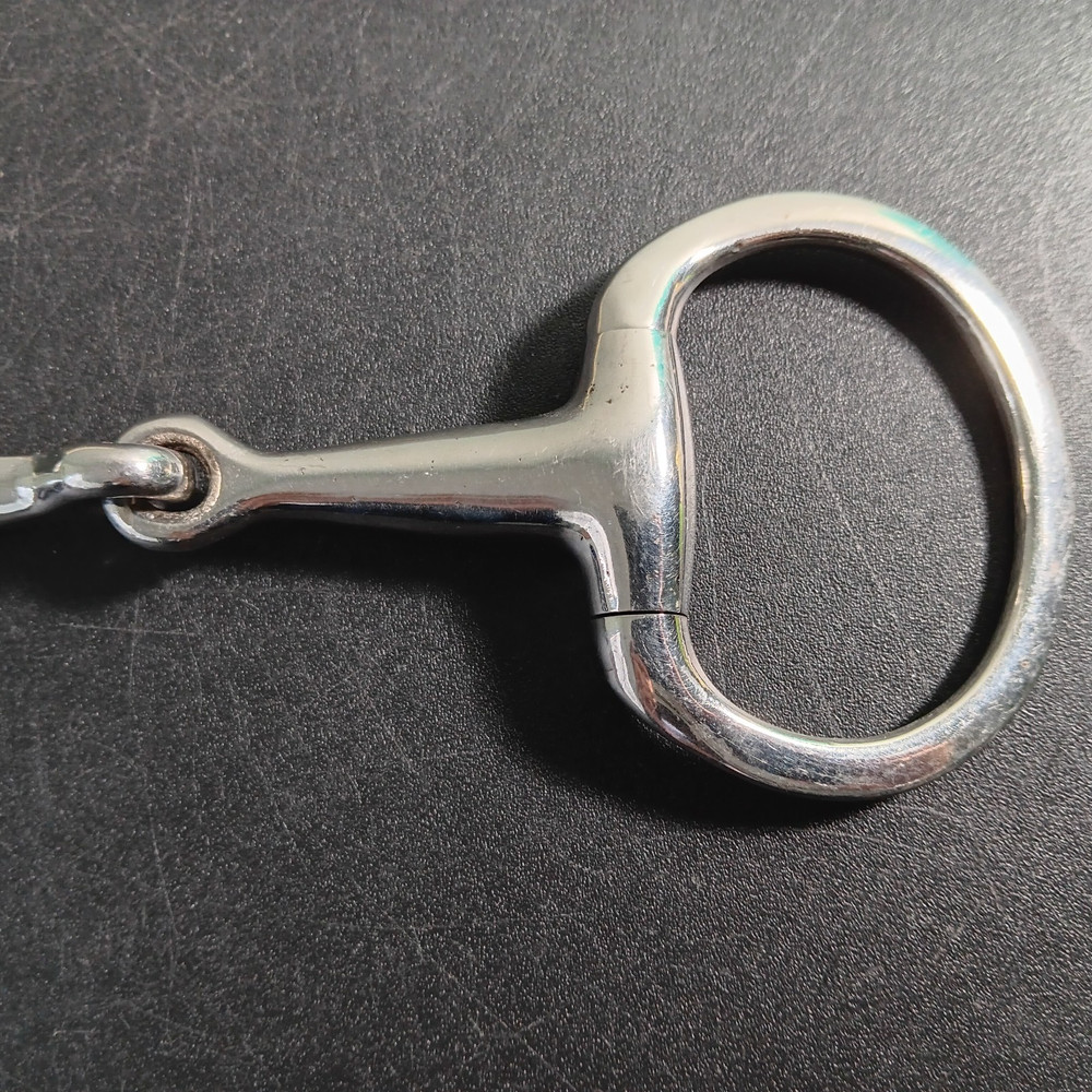 Stainless Steel Eggbutt Single Jointed Snaffle Bit