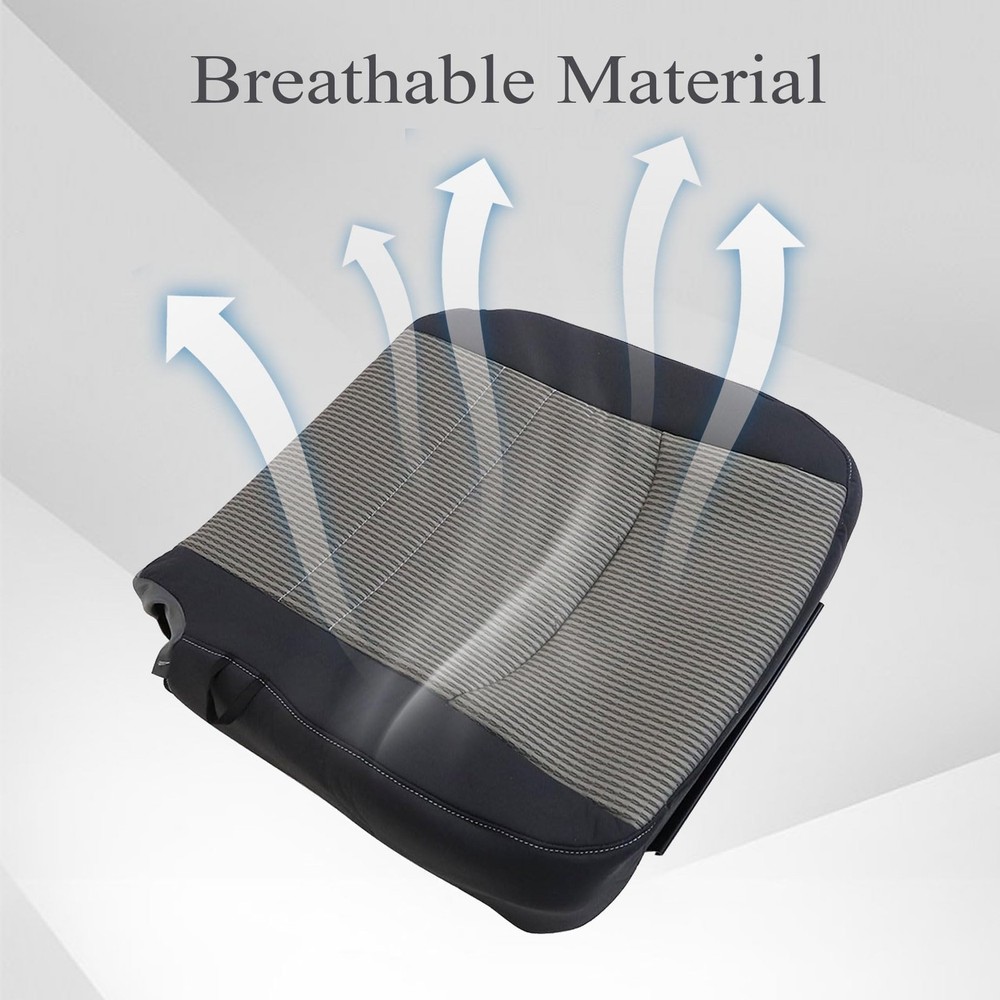 Front Left Driver Side Bottom Replacement Cloth Seat Cover Dark Driver Bottom