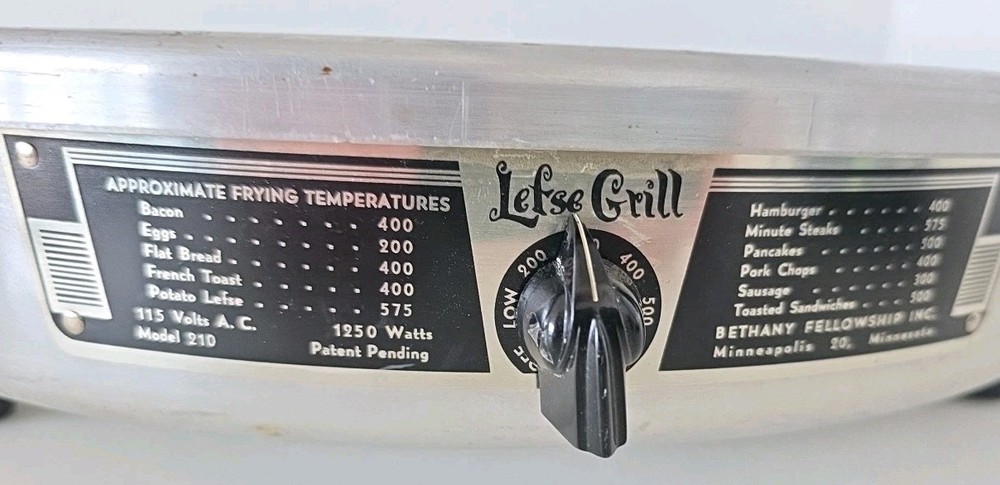 VTG Bethany Lefse Grill Model 210 Griddle TESTED