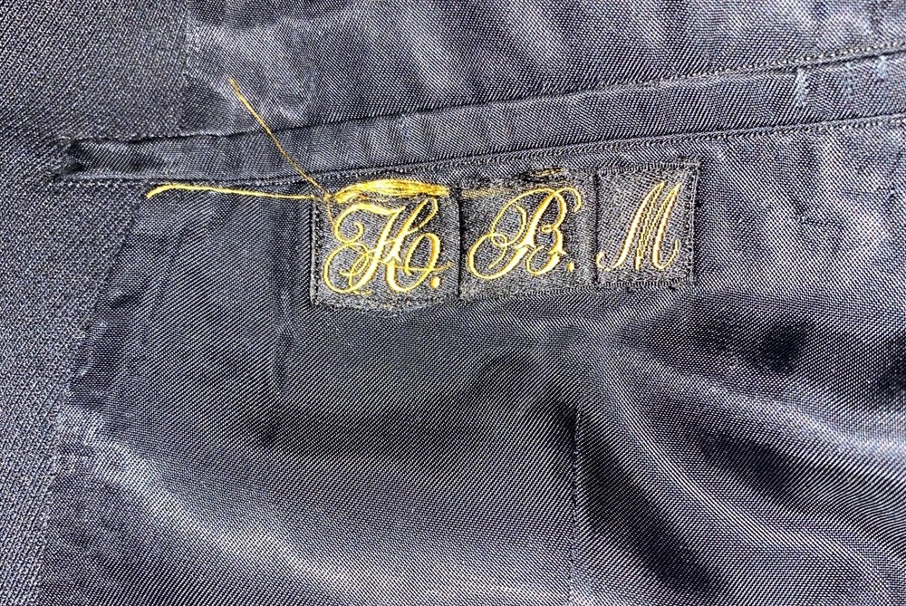 WWII US Navy Commander Supply Corps Dress Blue Jacket Coat Named