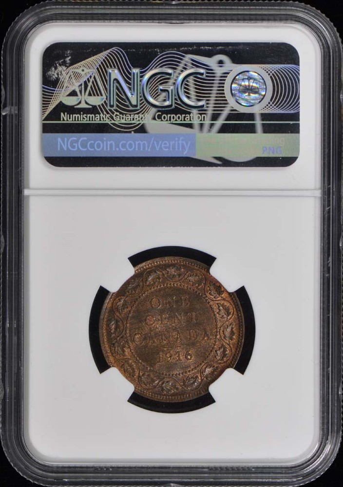 1916 CANADA 1C NGC MS65BN