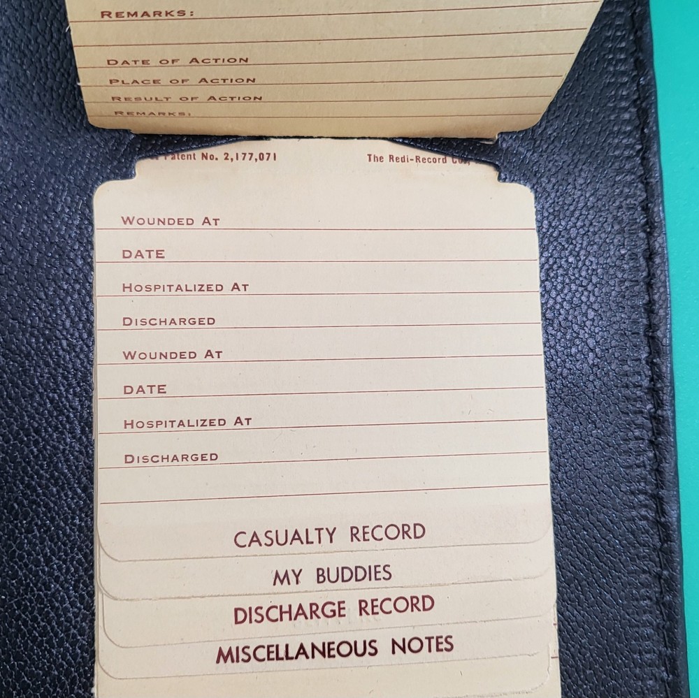 WWII Discharge Wallet and Memoirs Record Folder - Unused