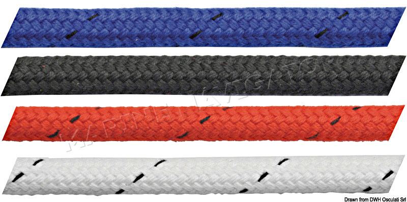 Marlow Mattbreid Polyester Rope Blue 6 mm