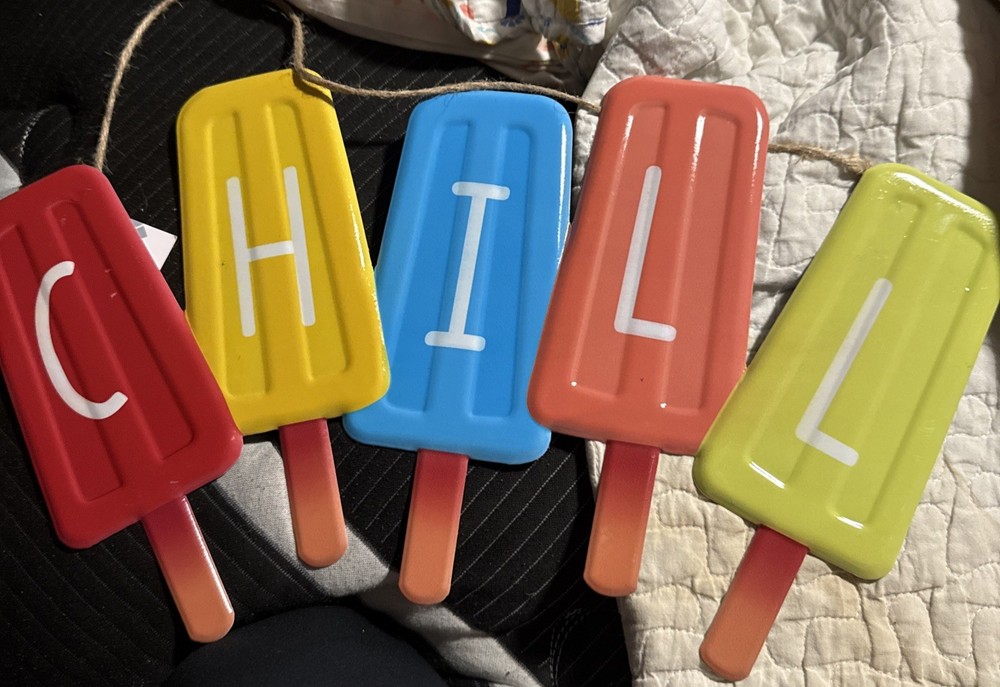 Chill Popsicle Metal Decor N E W