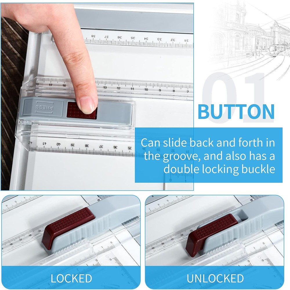A3 Portable Drawing Board Multi-Function Metric Drafting Table Drafting Board W/