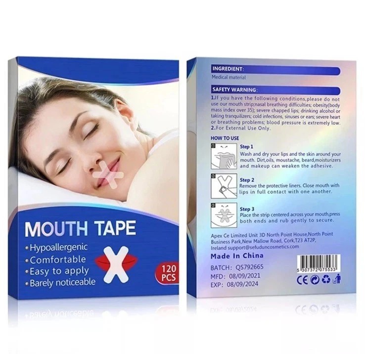 120Pcs Mouth Patch Tape Strip Advanced Gentle for Better Nose Improved Breathing
