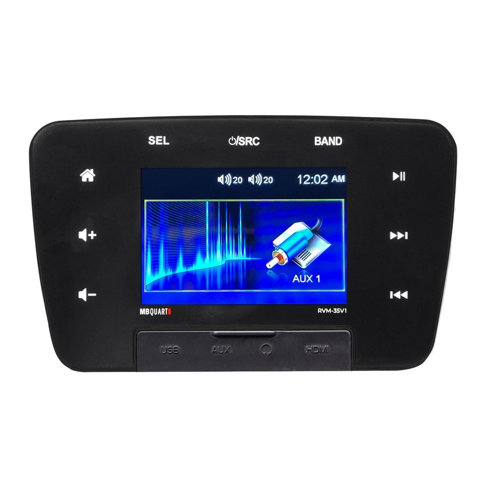 MB Quart RVM-35V1 160W 3.5 Inch Touchscreen Multimedia Bluetooth Source Unit