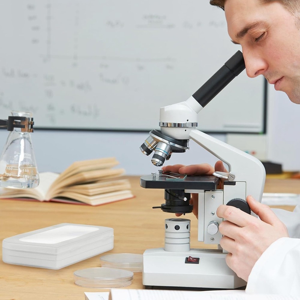 0.01mm Microscope Calibration Slide, Cross Table Microscope Reticle Ka8084