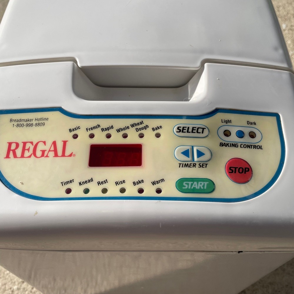 Regal Automatic Breadmaker Model KR750 White Kitchen Appliance