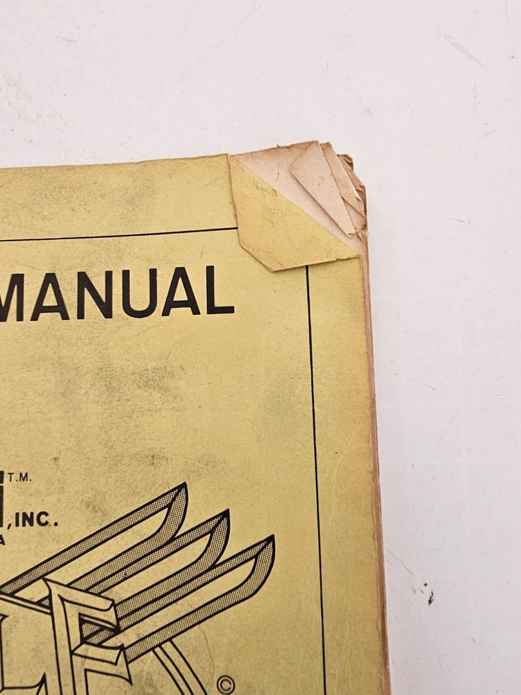 CENTURI EAGLE VIDEO GAME REFERENCE MANUAL