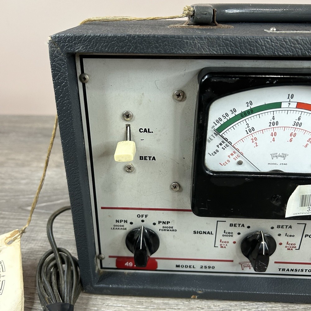 Triplett Transistor Tester Model 2590 Vintage Test Equipment Untested