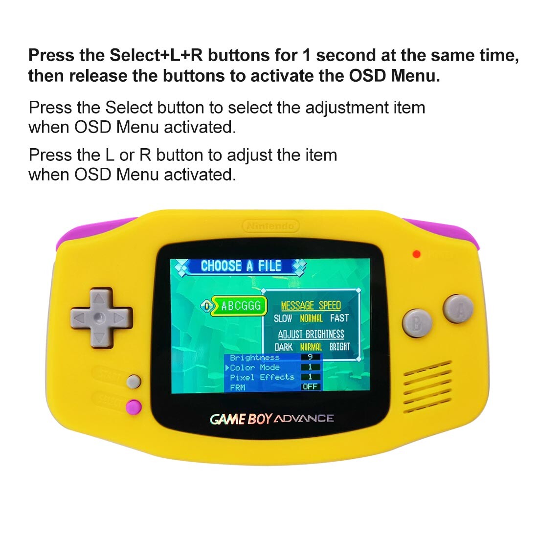 Hispeedido V5 GBA Laminated IPS LCD KIT W/ 1800mAh batteries with shell