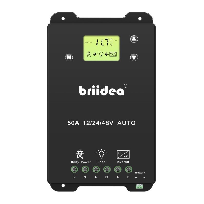 briidea Automatic Transfer Switch, 50A 5500 Watt ATS Dual Power Controller for