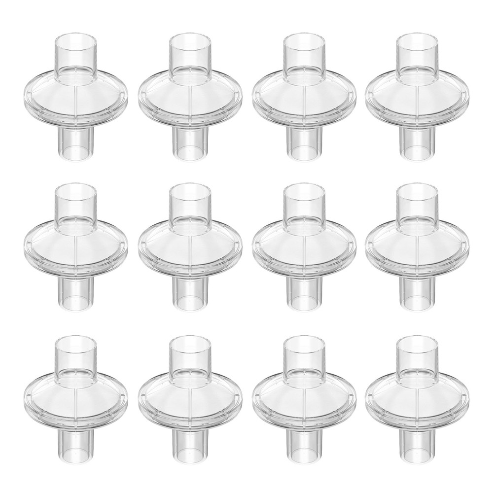 12-Pack CPAP Filters, Inline Filter for Most 12 Pack, Transparent