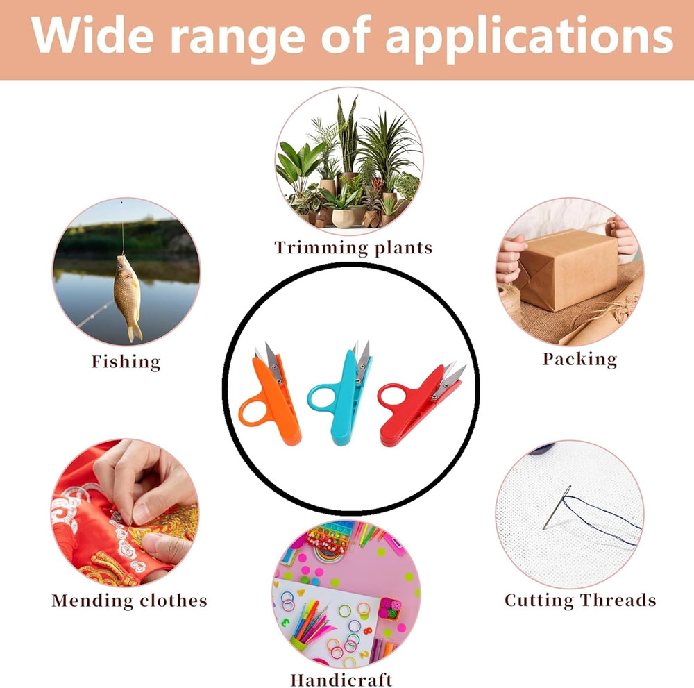 3 PCS Thread Snips Scissors Professional Sewing Scissors Yarn Scissors Stainless