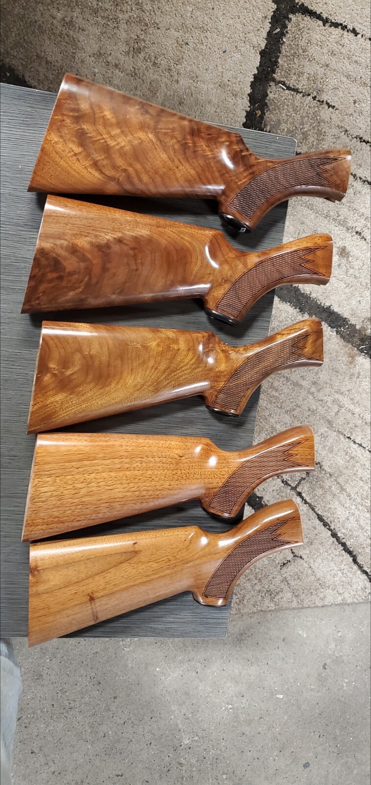 Ithaca model 37 stock/forend/cap/buttpad 20g pistol grip high grade READ BELOW