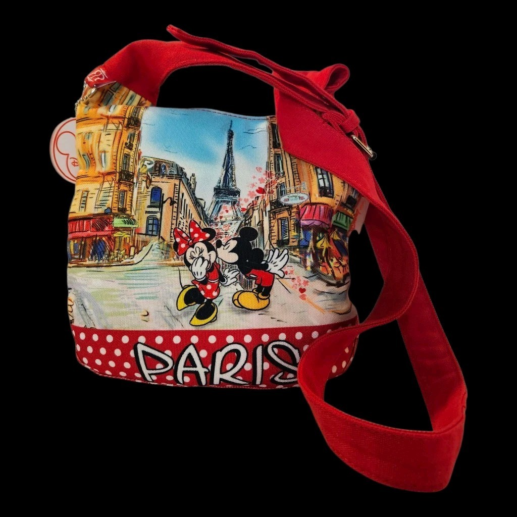 Robin Ruth x Disney Paris Mickey & Minnie Mouse Red Polka Dot Crossbody Bag EC
