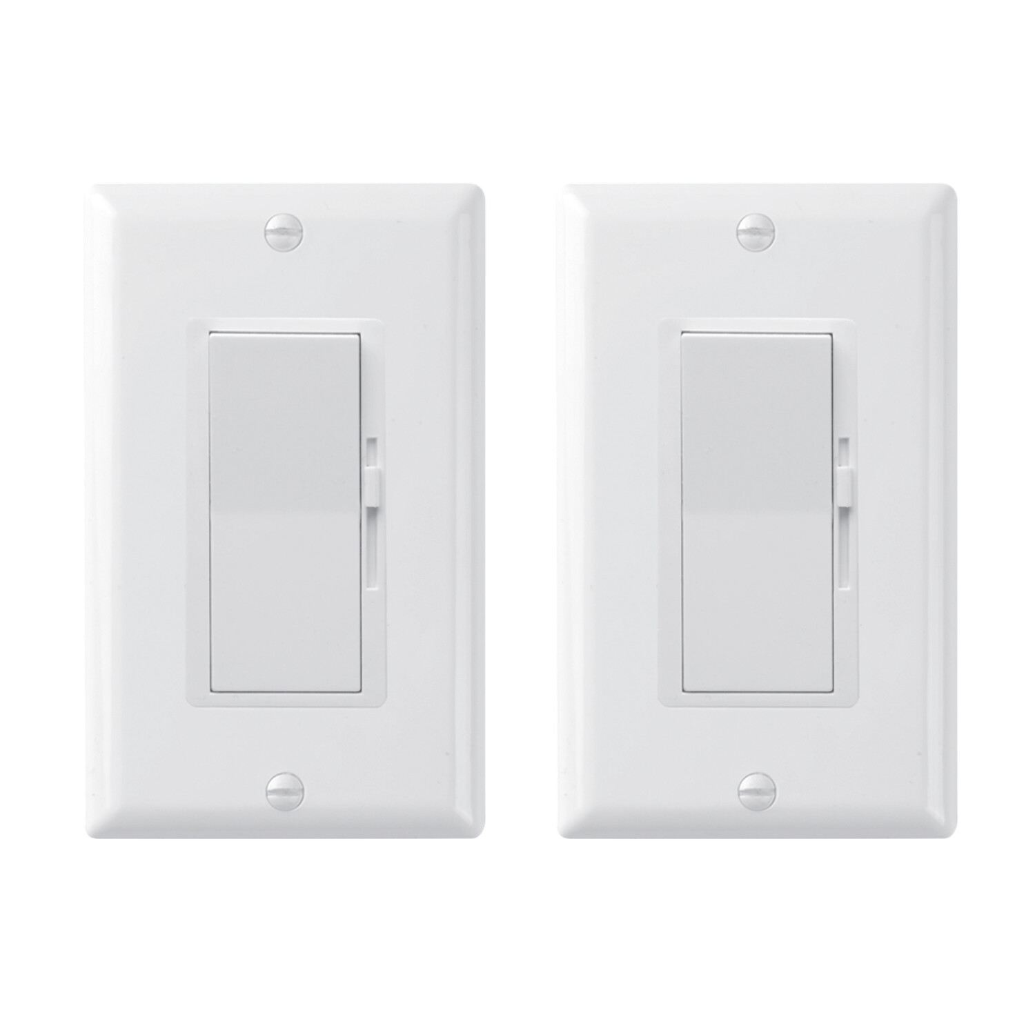 [2-Pack] Dimmer Light Switch- Single Pole or 3-Way for LED /Incandescent/ CFL