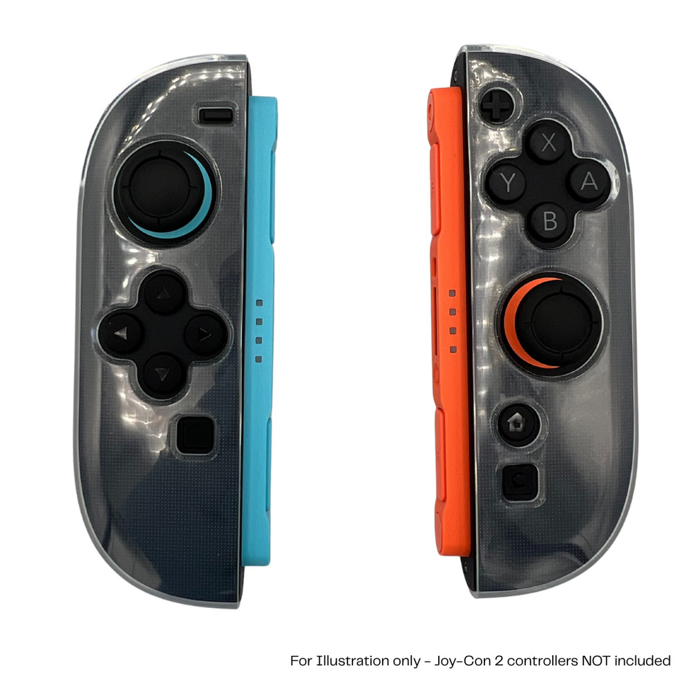 Clear Protective Case Cover for Nintendo Switch Joy-Con 2 TPU Shockproof Shell
