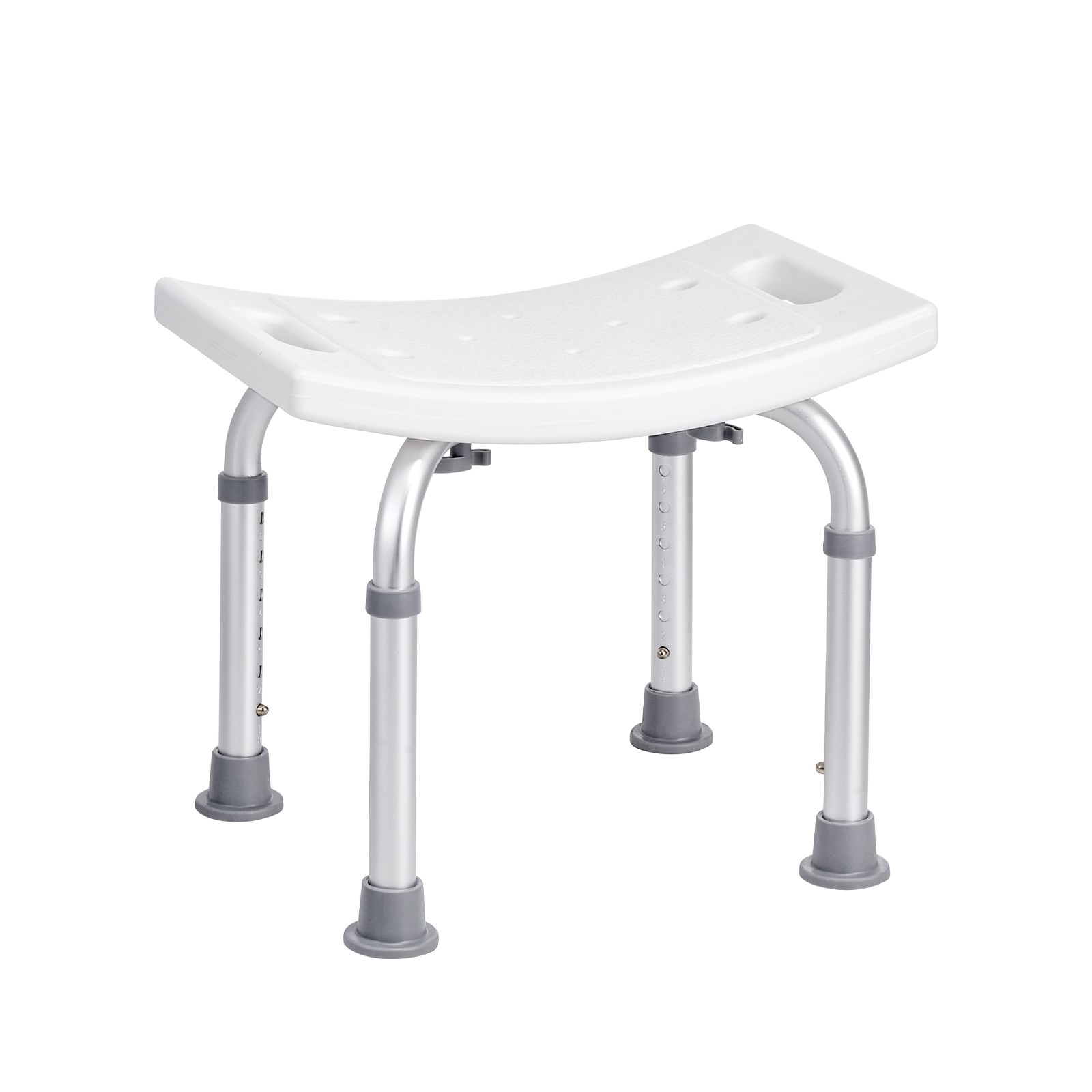 Height Adjustable Shower Chair Seat, Padded Bath Stool Bench
