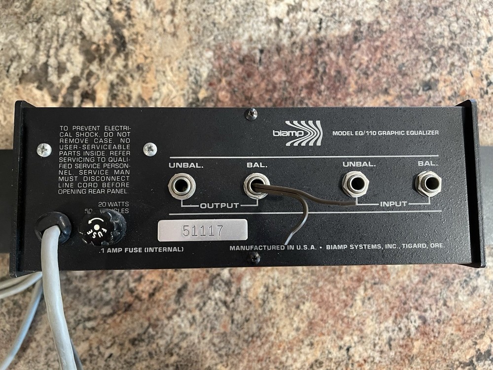 Blame Model EQ/110 Equalizer
