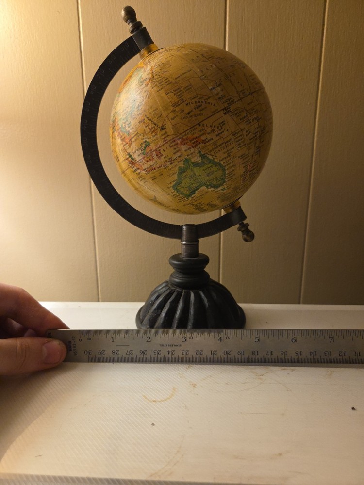 Table Top World Globe Decorative Desk Decor Tabletop Display 10"