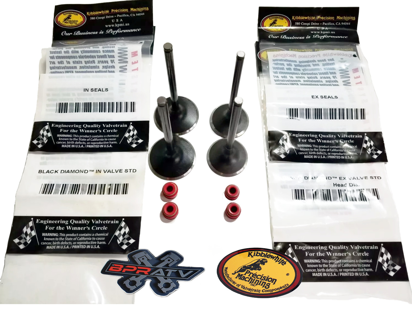 LTR450 LTR 450 LT-R450 Kibblewhite Valves Springs Guides Seals Head Rebuild Kit