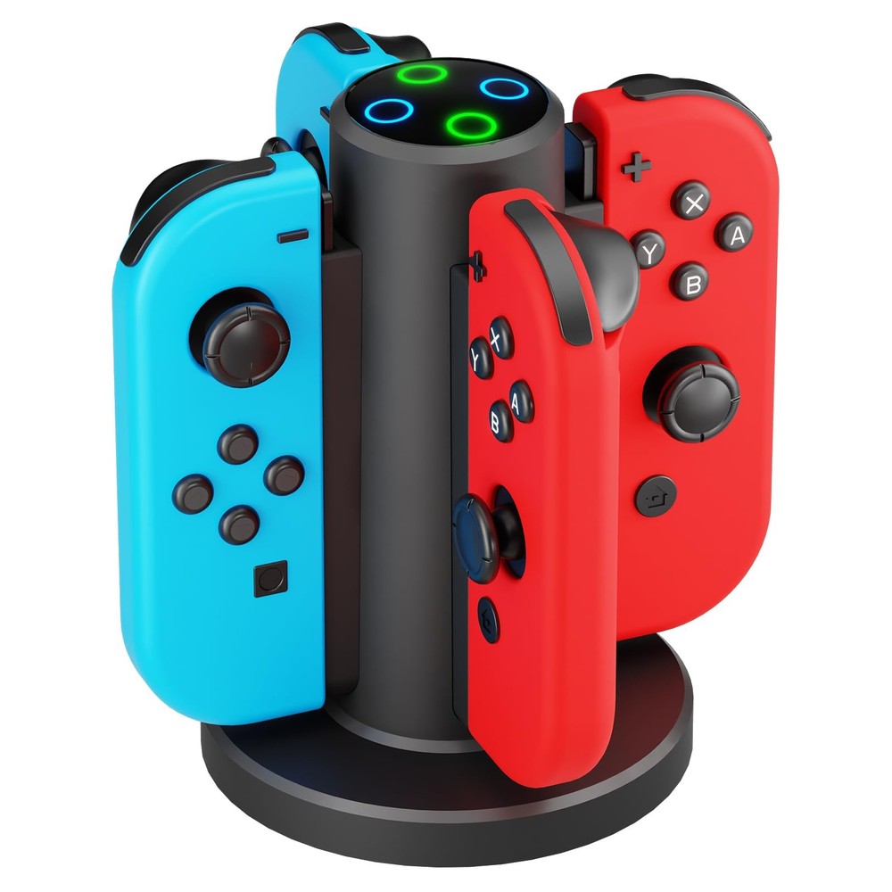 HONCAM Joycon Charging Dock for Switch Controller, Accessories Black