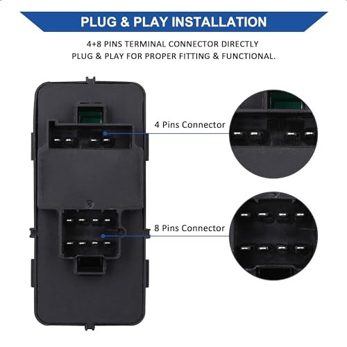 Power Master Window Switch 10283834 - Compatible with Chevy Impala 2000-2005,