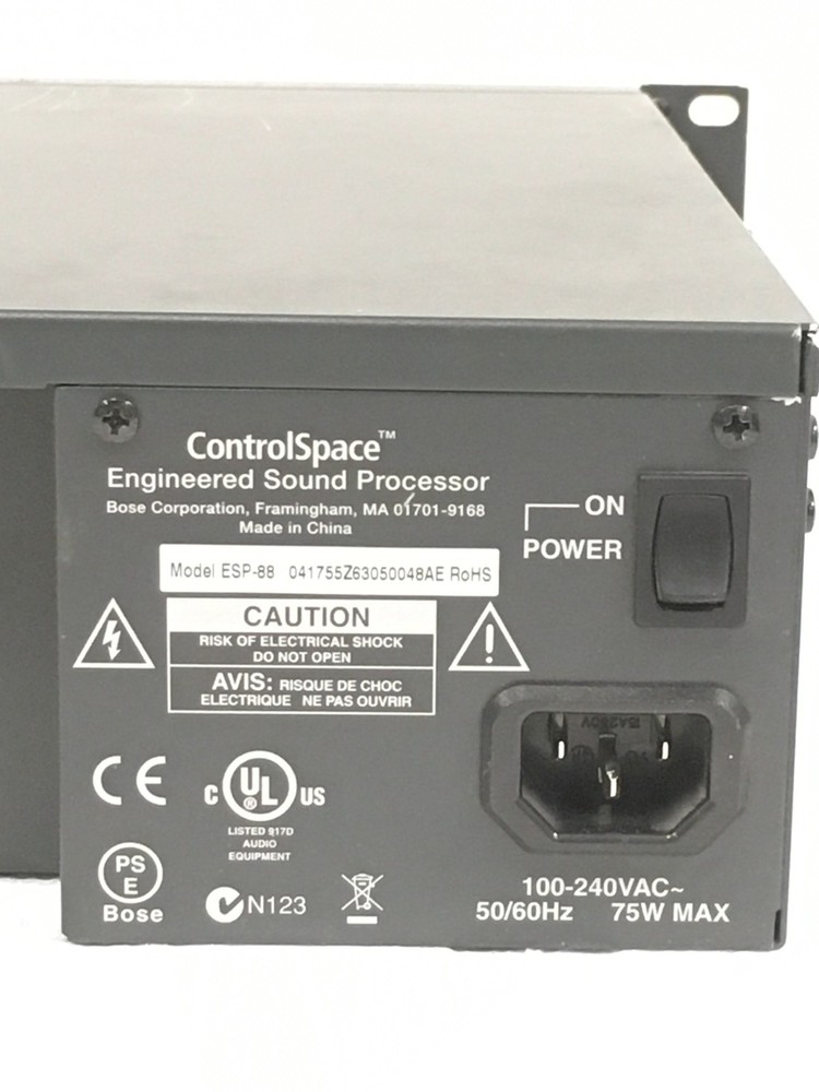 Bose ControlSpace ESP-88 Engineered Sound Processor W/ 7X Cards, Mount Ears