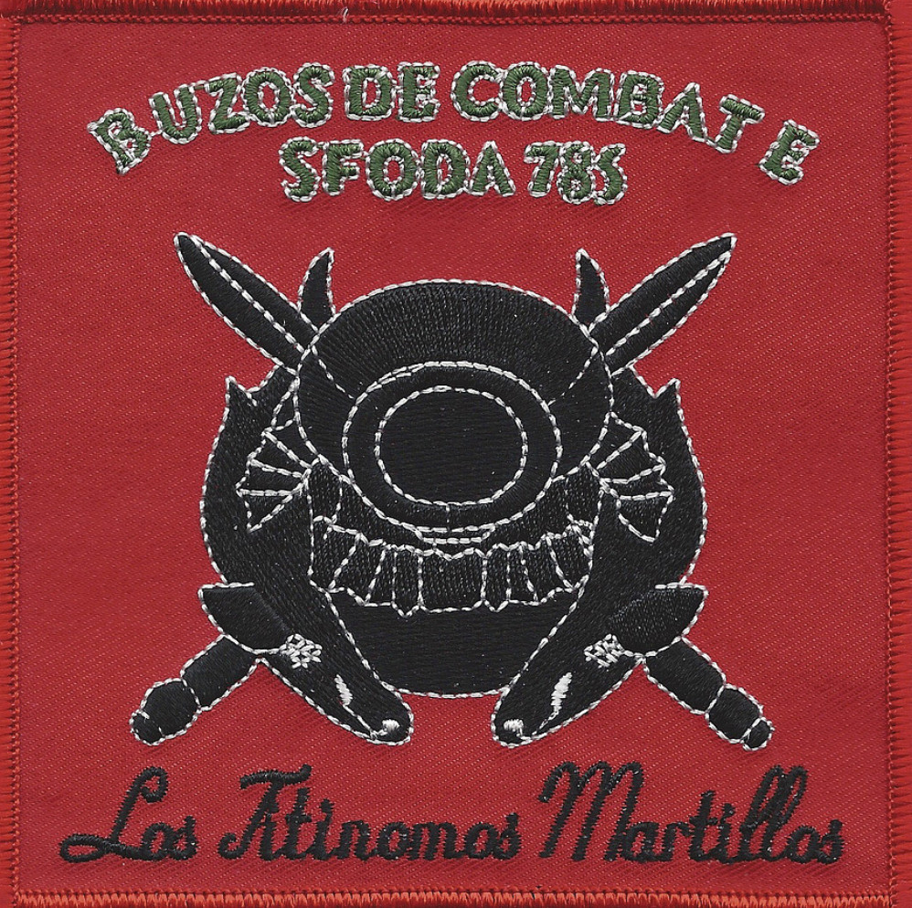 4.5" ARMY SPECIAL FORCES B UZOS DE COMBAT E EMBROIDERED PATCH
