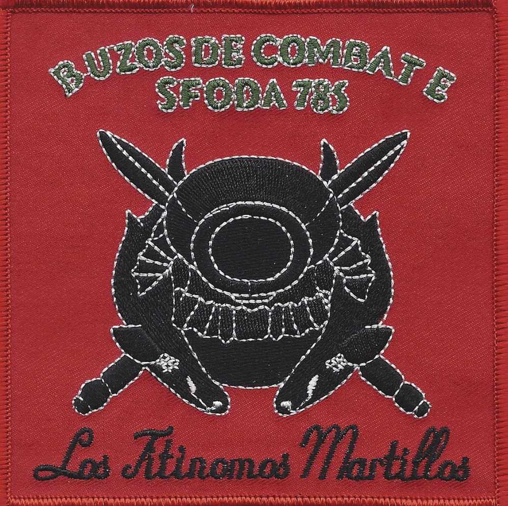4.5" ARMY SPECIAL FORCES B UZOS DE COMBAT E EMBROIDERED PATCH