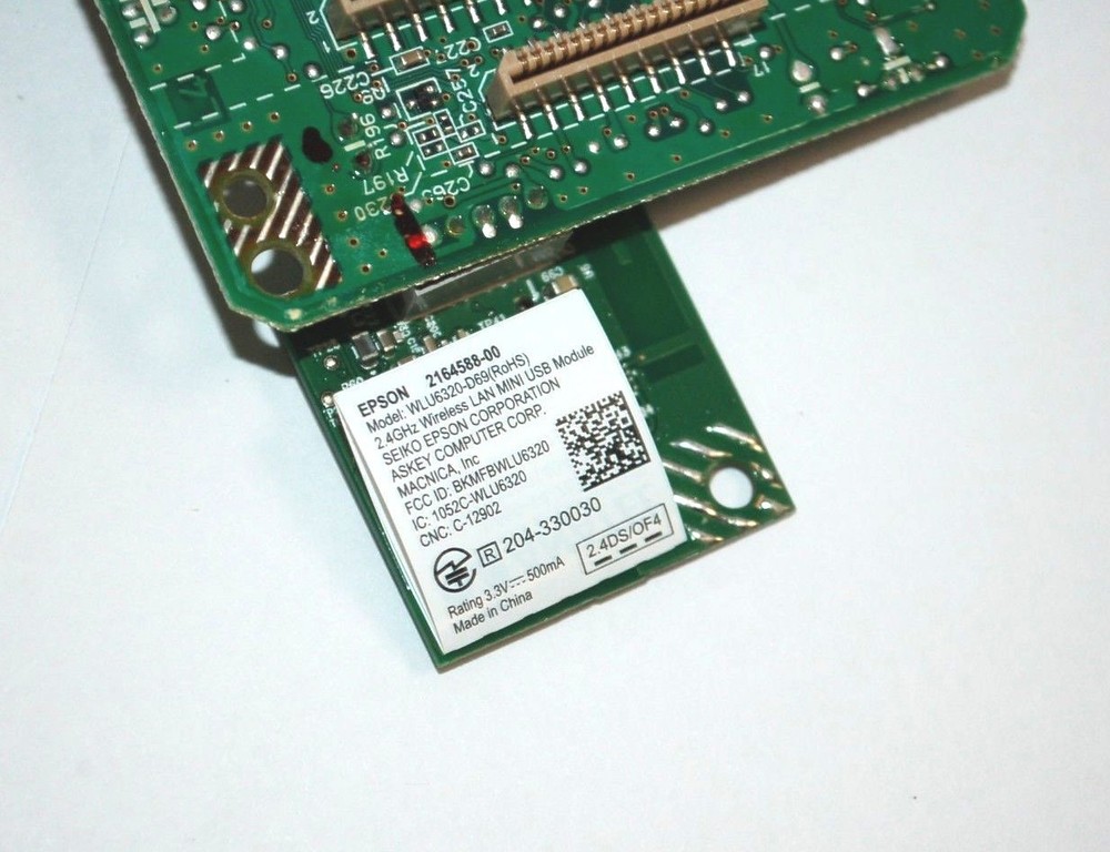 Epson WorkForce WF-2650 Printer Main Logic Board / Formatter