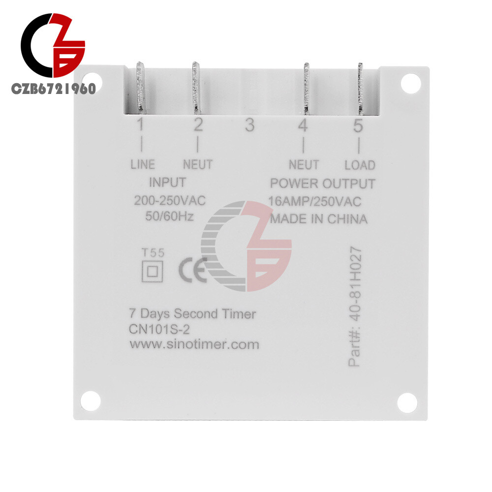 DC 12V 24V AC 110V CN101S Timer Switch Controller Automatic Cycle Timing Switch