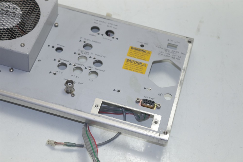Anritsu MS2661C Spectrum Analyzer 9KHz - 3GHz Back Panel