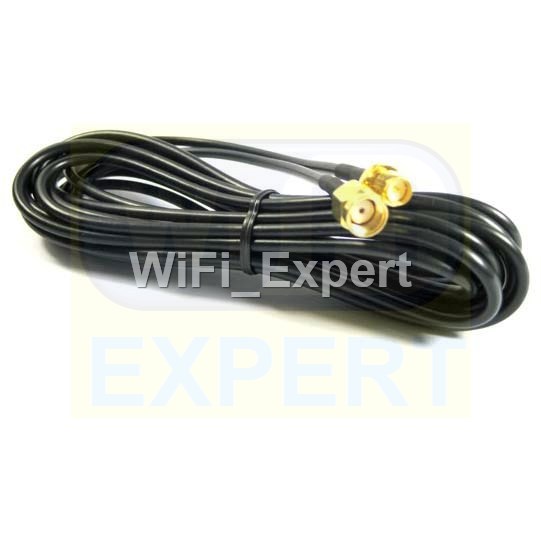 High Quality 5M (16 Feet) WiFi Antenna RP-SMA Extension Cable WiFi Wi-Fi Router