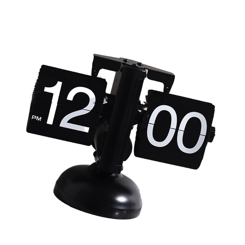 Mechanical Table Clock Desk Clock Digital Clocks with Internal Gear Operating