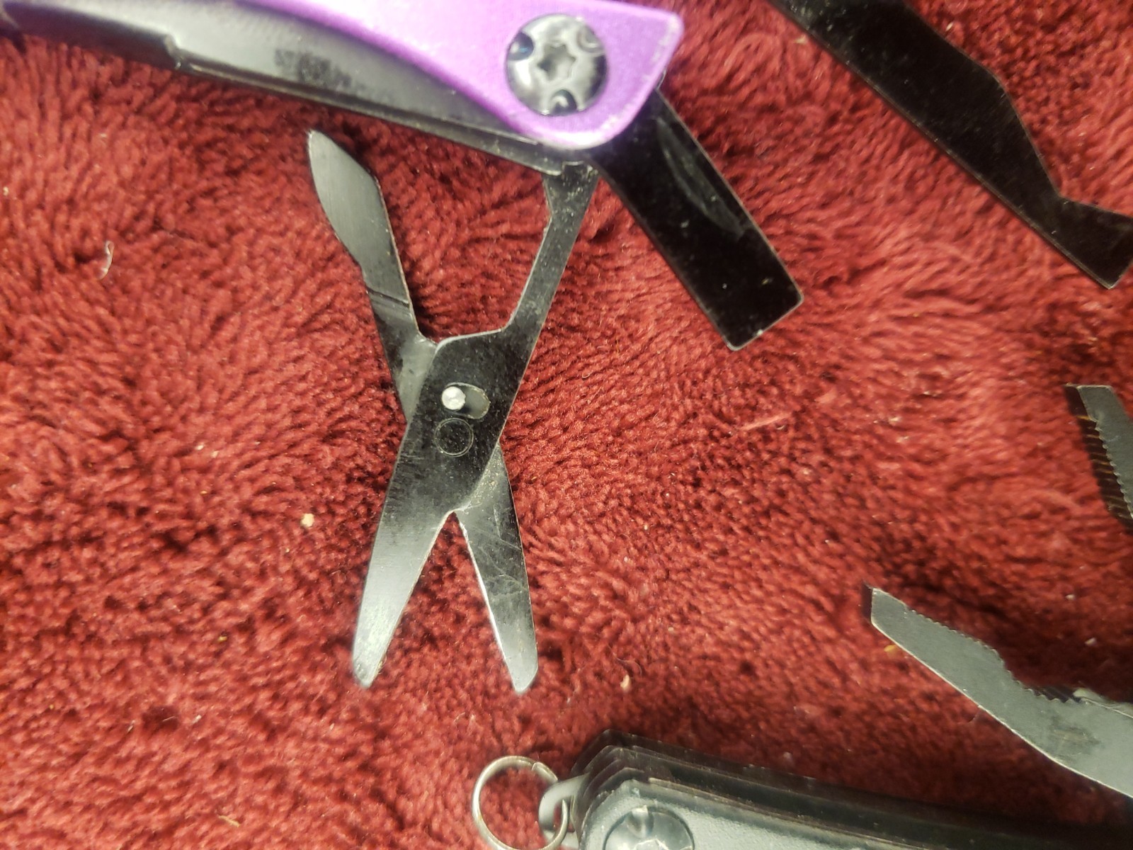 Lot of 2 Gerber Multi Tool Dime multiplier Black & Purple