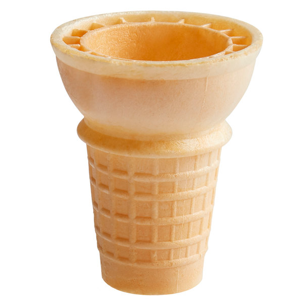 Bulk Cake Ice Cream Cones Flat Bottom #30 for Machine Dispenser Compatible (600)