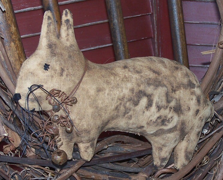 New Listing PATTERN PRIMITIVE Brown Bunny Tuck RABBIT Pattern Quick and Easy