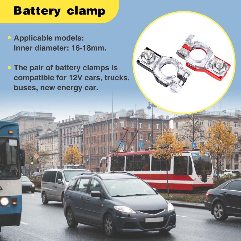 Positive & Negative Battery Cable Terminals End Connectors