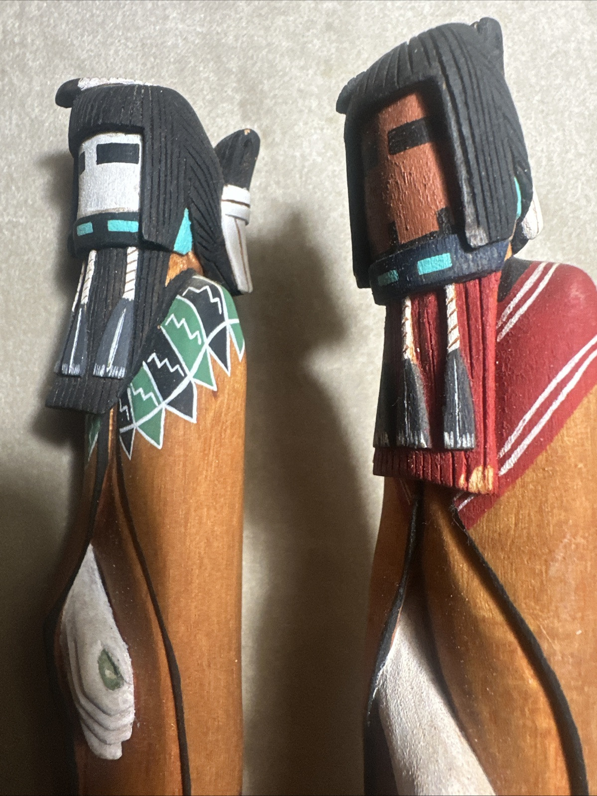 Dewayne Ahownewa Hopi Kachina Carved Wood Dolls Hopi Arts 2nd Mesa Arizona Vtg