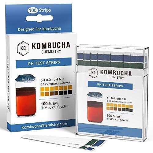 Ph Test Strips For Kombucha Brewing 06 0.5 Intervals 100pc Kit