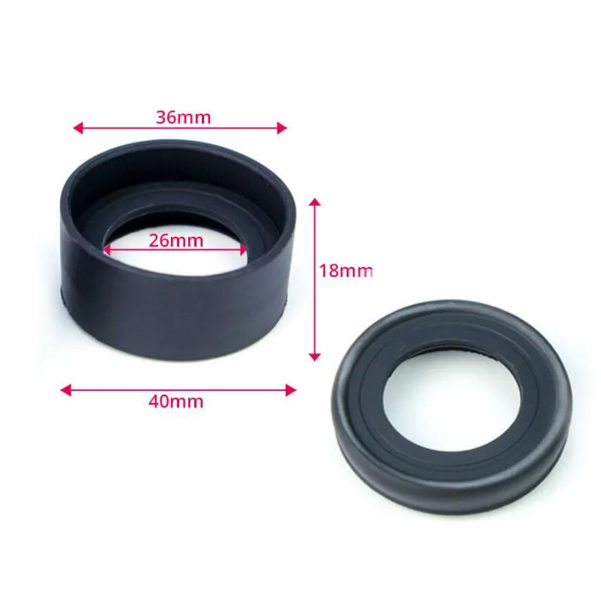 10pcs Inner Diameter 36mm Rubber Eye Guards Foldable Microscope Eyepiece Eyecup