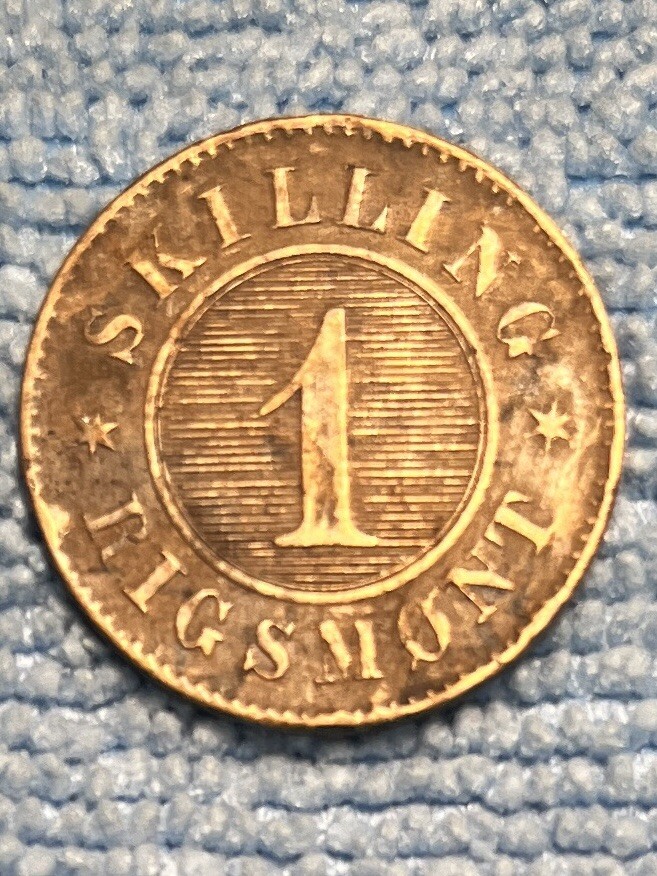 Denmark - 1 Skilling Rigsmont 1867 (C)