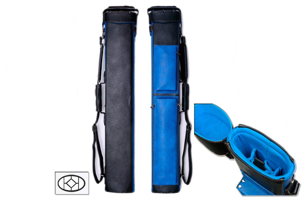 Delta 2x5 BLUE TRANSFORMERS Case - Memory Foam - JB NO Case - Leather Cue Case