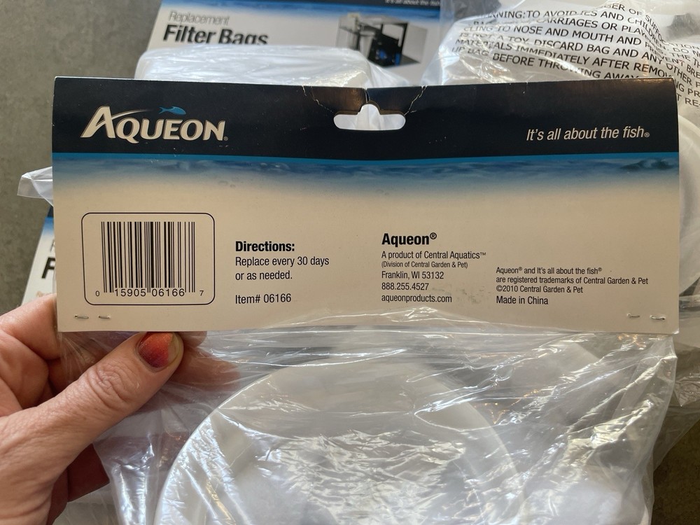 Aqueon Replacement Filter Bags ProFlex 200 Micron Modular Sump Filter 2 Pack