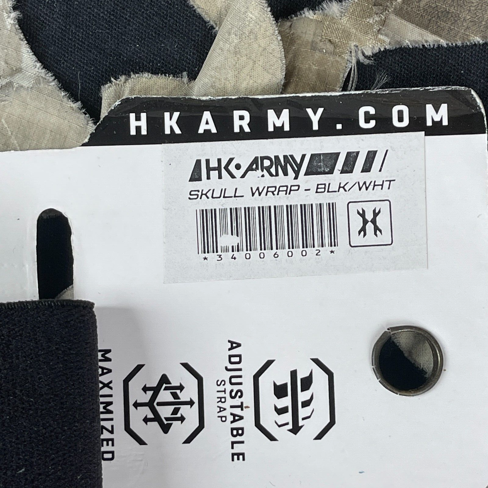 NEW HK Army Skull Wrap - Black/White