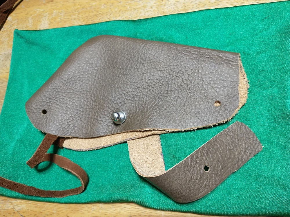 LEATHER LOCK COVER RH FLINTLOCK PERCUSSION MUZZLELOADER CUSTOM MADE BLACK POWDER