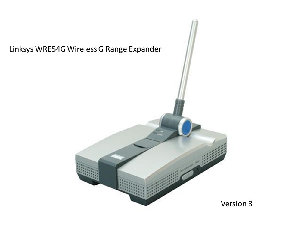 Linksys WRE54G Wireless G Range Expander, version 3